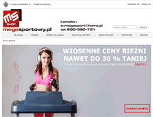 Tablet Screenshot of mega-sportowy.pl